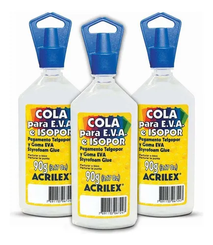 COLA PARA EVA E ISOPOR 90GRS PCT C/3 1739...