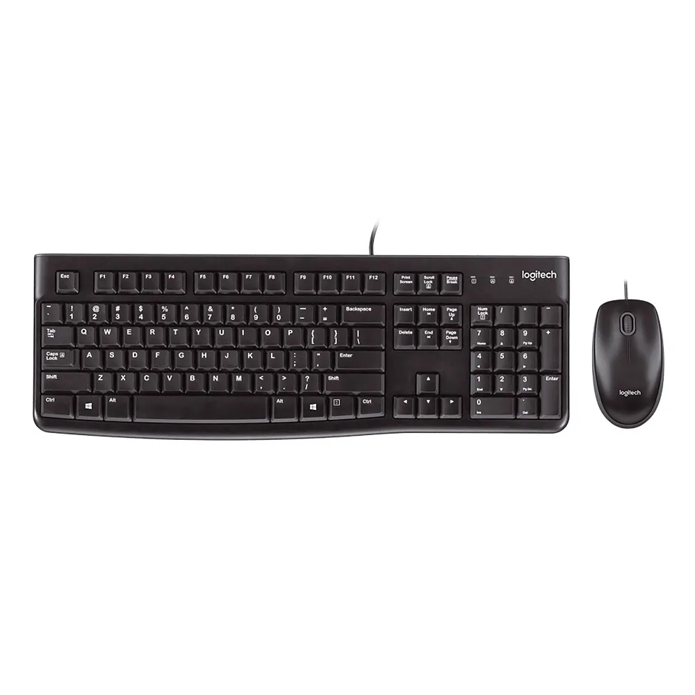 Kit Teclado e Mouse Logitech MK120 USB AB...