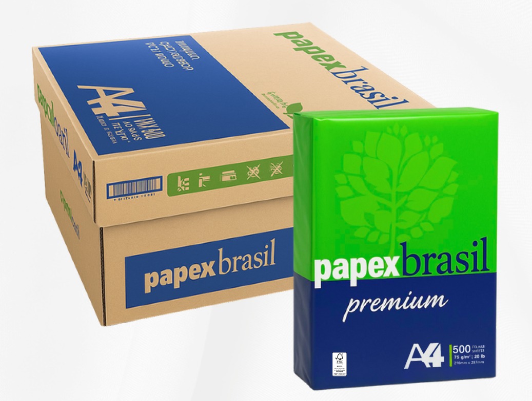 Papel Sulfite A4 75g/m² PAPEXBRASIL - Cai...