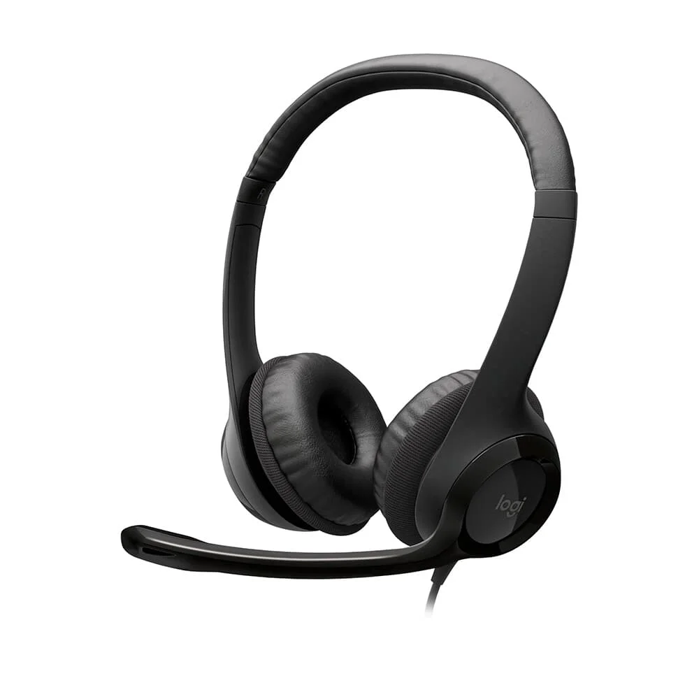 Headset com Fio Logitech H390 Estéreo USB...