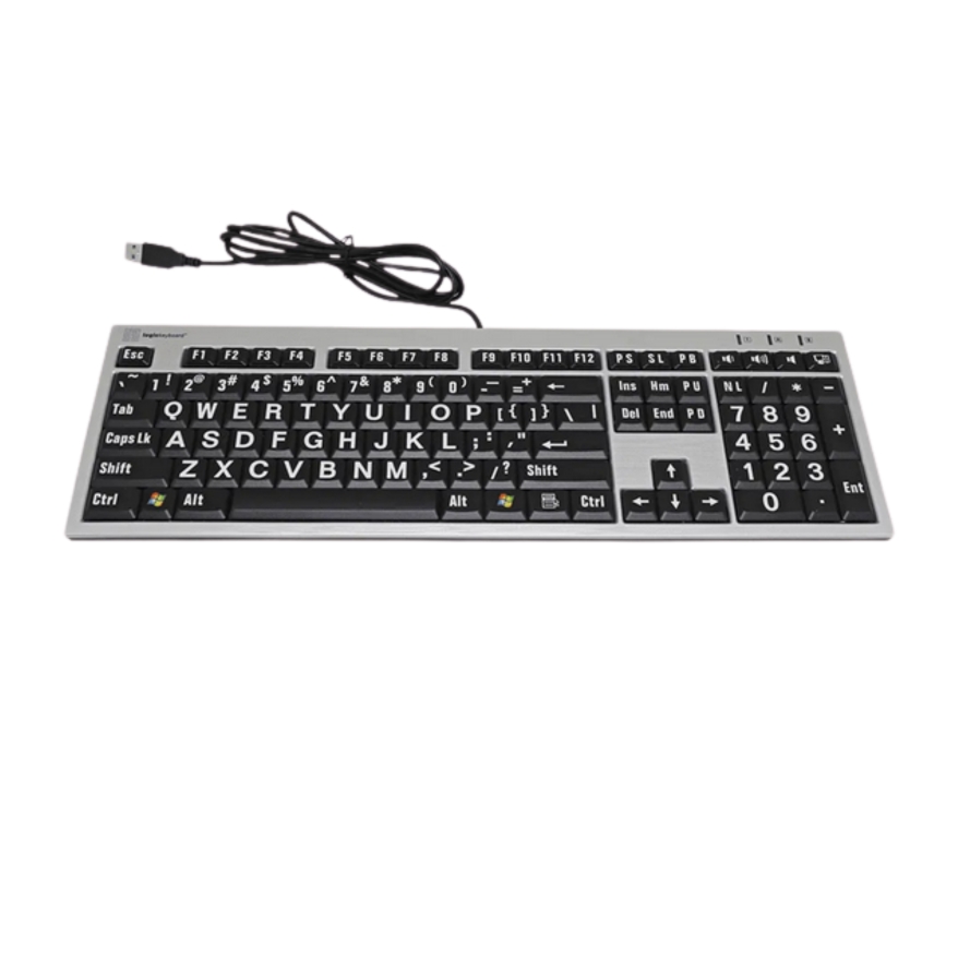 Teclado para Baixa Visão Slim – Teclas Pr...