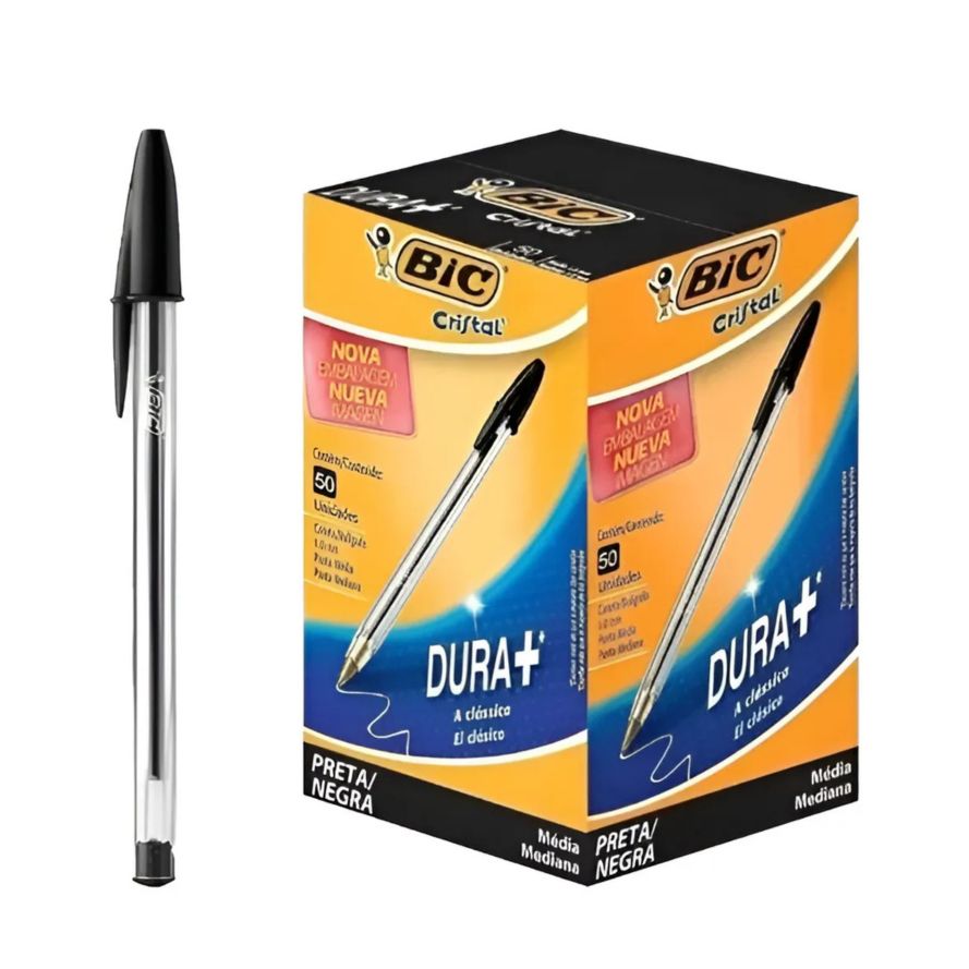  Caneta Esferográfica BIC Escrita Média C...