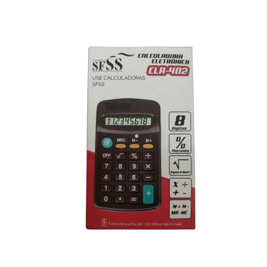 Calculadora Pequena 8 Dígitos CLA-402 (Pi...