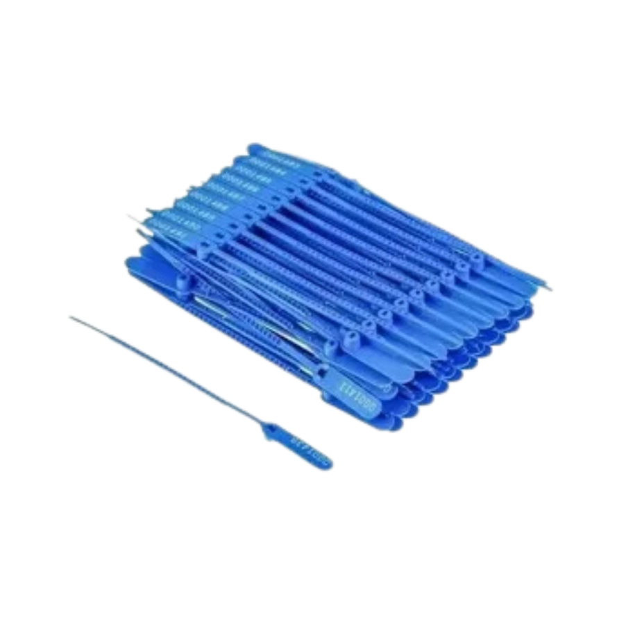 Lacre para Malote 16 cm Azul com 100 unid...