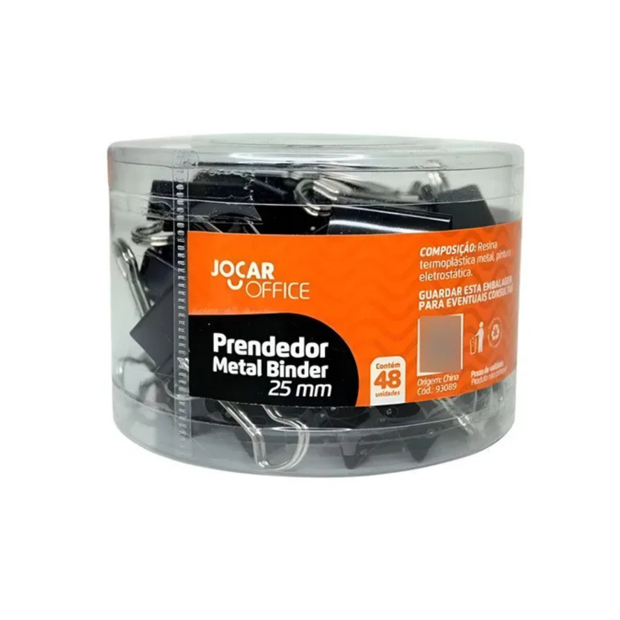 Prendedor de Metal Binder Preto 25 mm – p...