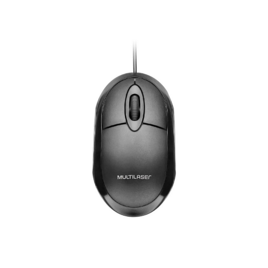 Mouse USB Óptico Preto Multilaser MO300