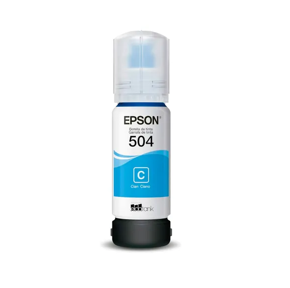 Refil de Tinta Epson T504 Ciano 6K - T504222-BR